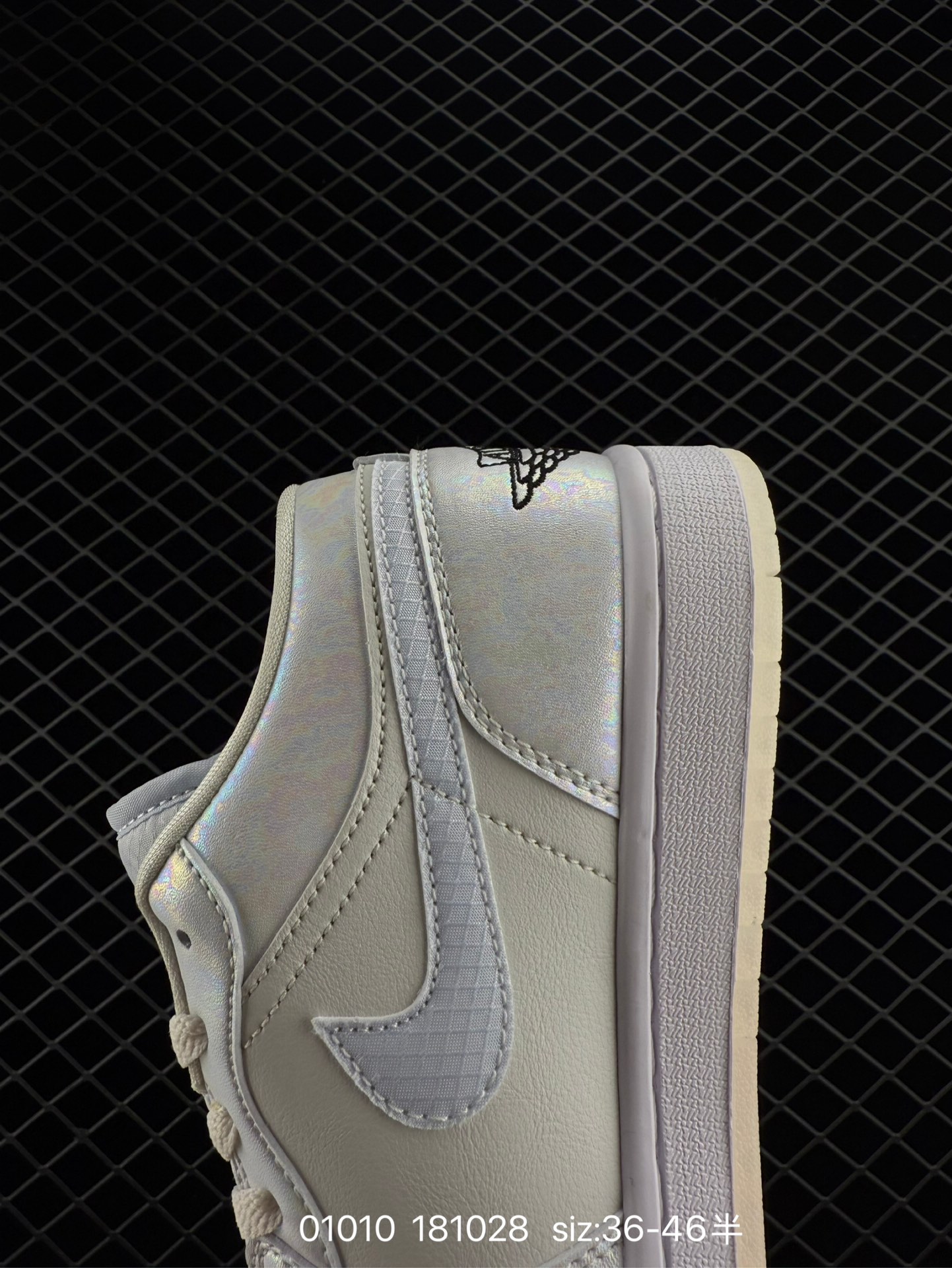 Nike  Air Jordan 1 Low GS“White/Black/Phosphor”